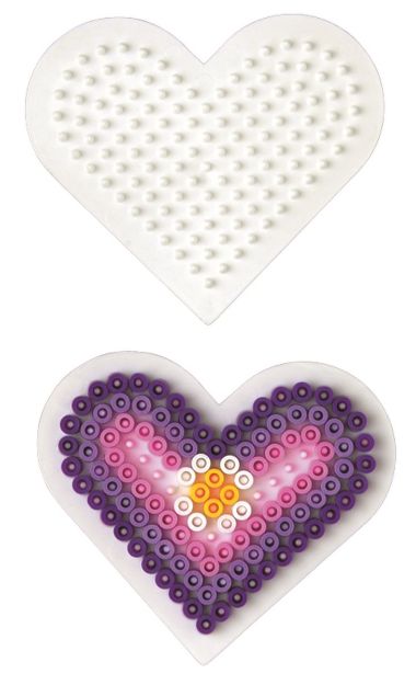 Bild von Hama® Bügelperlen Midi - Stiftplatte kleines Herz - 236