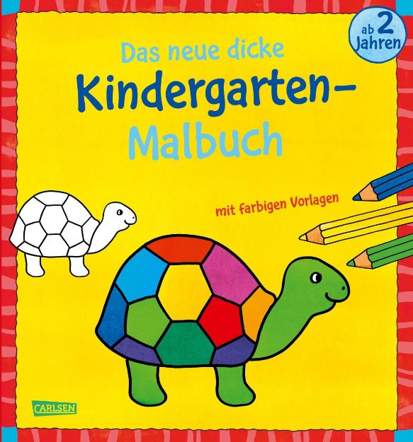 Bild von Das neue, dicke Kindergarten-Malbuch: Mit farbigen Vorlagen und lustiger Fehlers - 18047-6