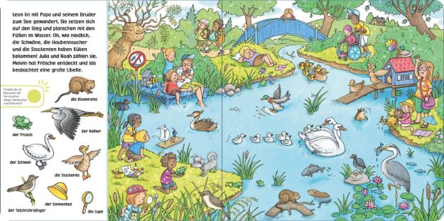 Bild von Hör mal (Soundbuch): Wimmelbuch: Wald und Wiese - 25200-5