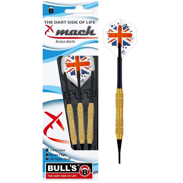 Bild von BULL'S 3 Softdart Mach Brass 16 g - 16046