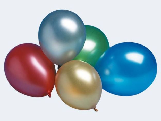 Bild von 7 Luftballon metallic bunt 30cm - 12070