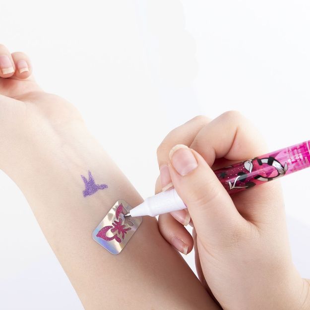 Bild von Tattoo Studio Gelstifte Glitzer 3er-Set, 2-fach sortiert Be creative! Mit diesen glitzernden Gelstiften können coole T - Eine Verkaufseinheit = 12 Stück - 959454