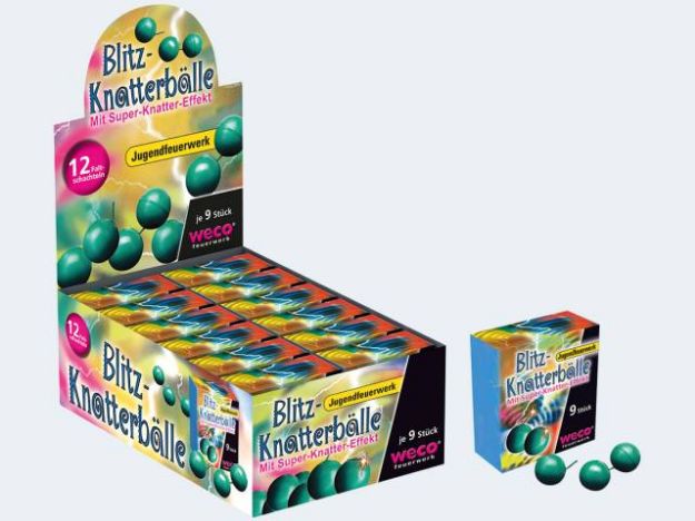 Bild von 9 Blitzknatterbälle Kl 1 - Eine Verkaufseinheit = 12 Stück - 1618