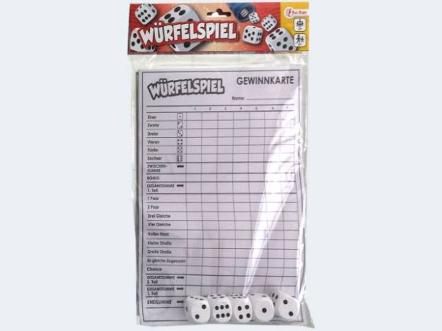 Bild von Spielblock Yahtzee mit 5 Würfeln - 51081D