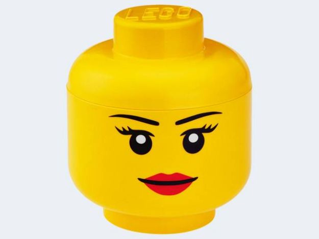 Bild von ROOM LEGO Kopf-Box klein Mädchen 12x12x18cm - 40311725