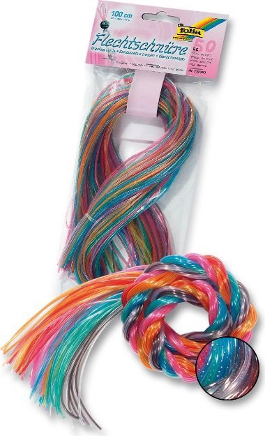 Bild von Folia - Scoubidous mit Glitter 50 Stück - 732050