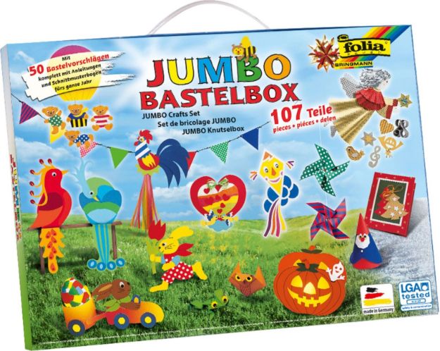 Bild von Folia - JUMBO Bastelkoffer 107 teilig - 50915/1