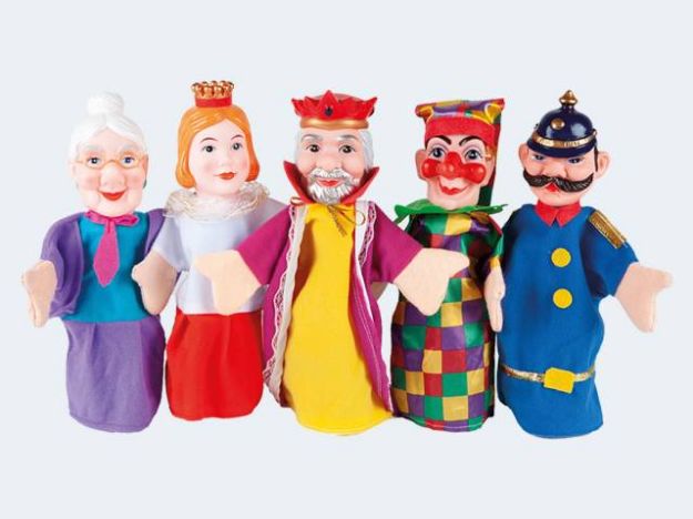 Bild von Kaspertheater Puppenset 5 Puppen Kunststoffkopf - 40514