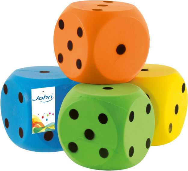 Bild von 150X150 MM SUPER SOFTWÜRFEL IM POLYBEUTEL, SORTIERT - 50751