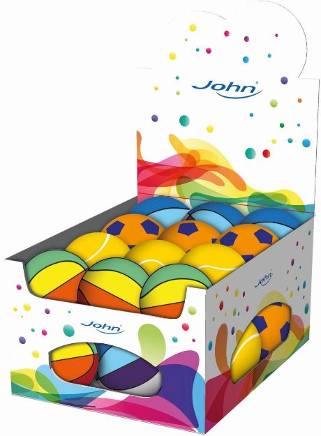 Bild von 4/100 mm Pu-Schaumball Soccer, Volley, Basketball, sortiert - Eine Verkaufseinheit = 24 Stück - 56630