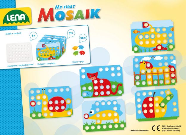 Bild von LENA My First Mosaik-Set 36 Stecker - 35630