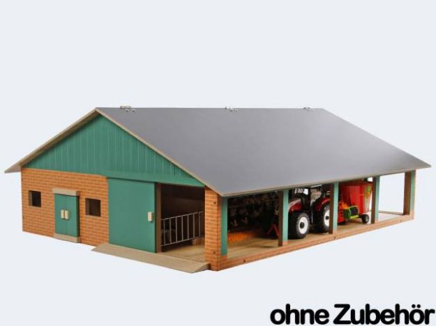 Bild von Farm Kuhstall m Melkraum1:32 75x60 Holz - 610495