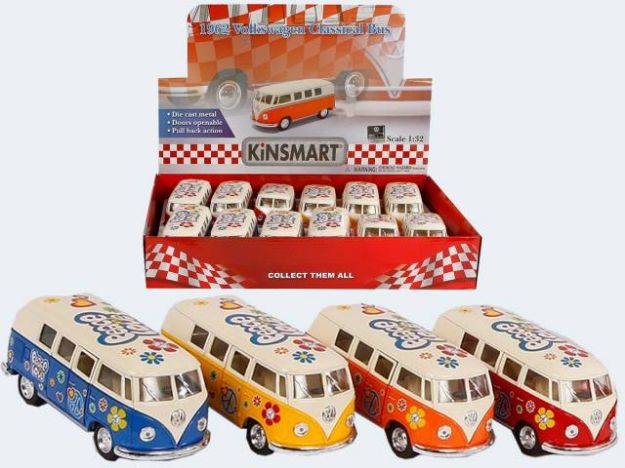 Bild von VW Bus 1962 Classic 12cm Metall m Rückzug - Eine Verkaufseinheit = 12 Stück - 520020