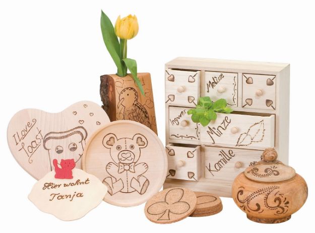 Bild von PEBARO Brandmalkolben-Set mit 9 Aufsätzen - 0260