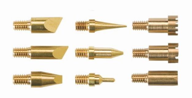 Bild von PEBARO Brandmalkolben-Set mit 9 Aufsätzen - 0260