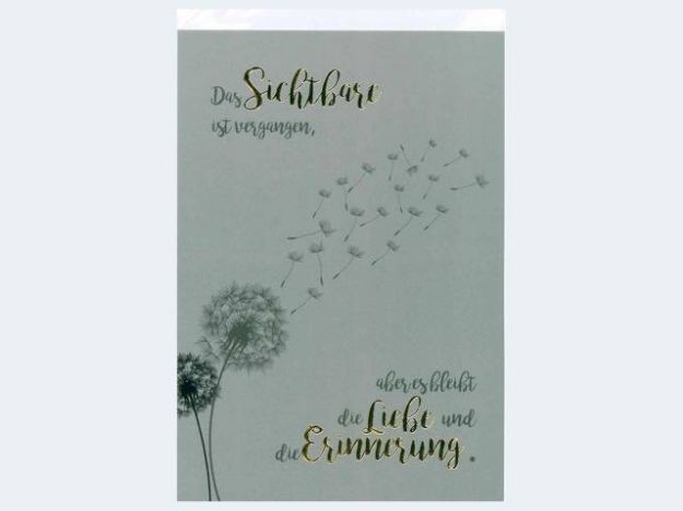 Bild von Trauer Pusteblumen schlicht - Eine Verkaufseinheit = 5 Stück - 81-1187