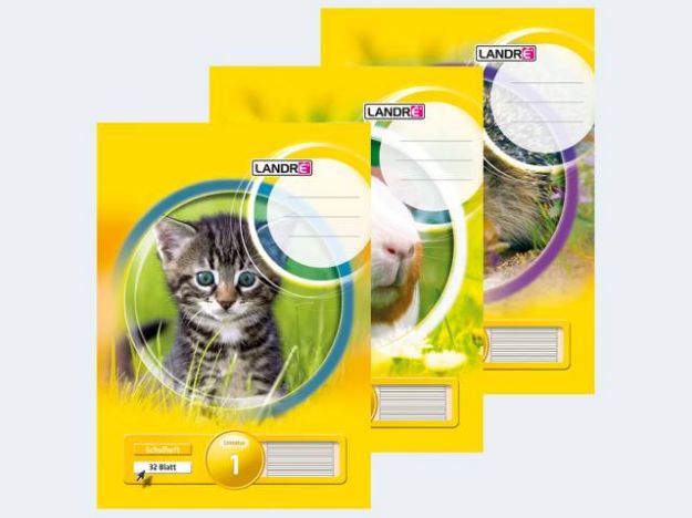 Bild von Heft A4/32 Lin1 liniert Landre - Eine Verkaufseinheit = 10 Stück - 100050049