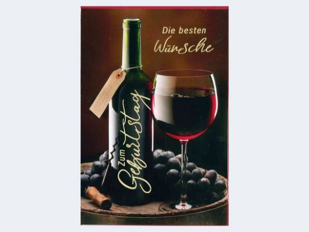Bild von Geburtstag Rotwein - Eine Verkaufseinheit = 6 Stück - 51-1423