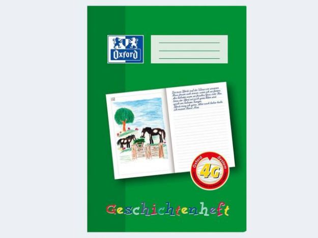 Bild von Schreib-Lernheft 4G A4/16 Geschichtenheft Oxford - Eine Verkaufseinheit = 10 Stück - 100 050 098