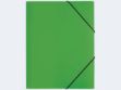 Bild von Gummizugmappe A4 grün PP 3 Einschlagklappen - 21613-05