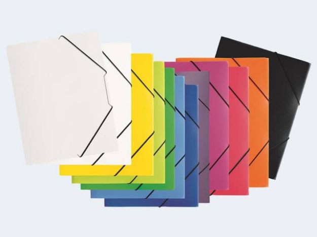 Bild von Gummizugmappe Set A3 PP farbig - Eine Verkaufseinheit = 12 Stück - 99127-00