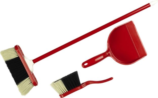 Bild von Theo Klein Spiel-Kehrset 3-teilig Kunststoff rot - 6330