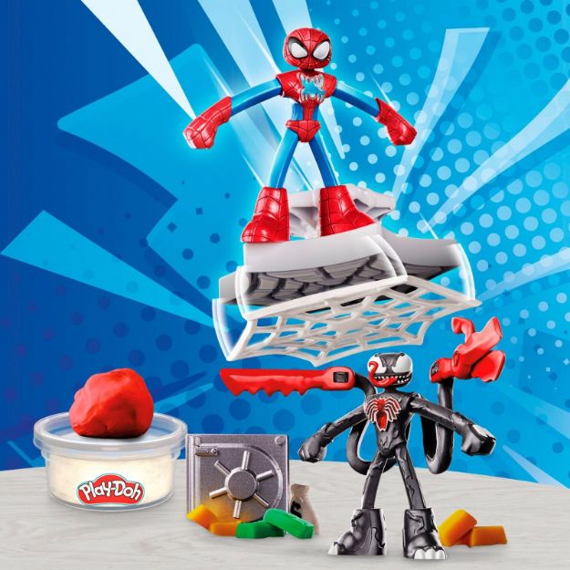 Bild von PlayDoh Spider-Man Netz-Action Knetset