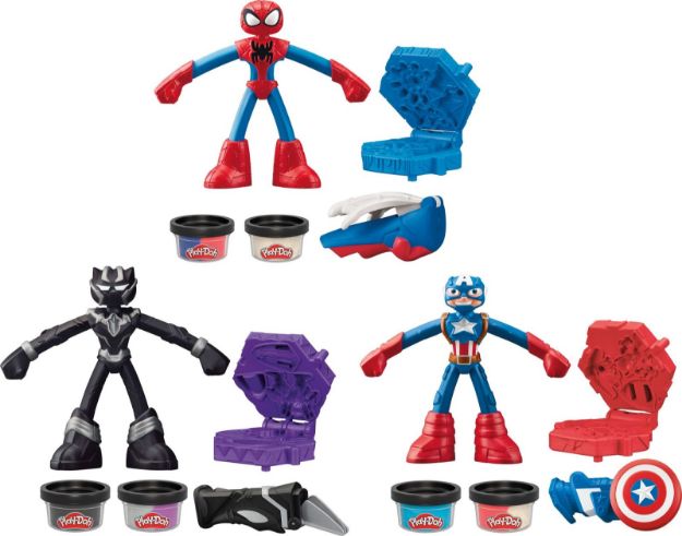 Bild von PlayDoh Marvel Figuren Knetspielset sortiert