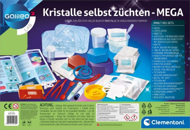 Bild von Clementoni Galileo - Kristalle selbst züchten - Mega - 59130