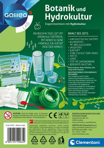Bild von Clementoni Galileo- Botanik und Hydrokultur - 59065