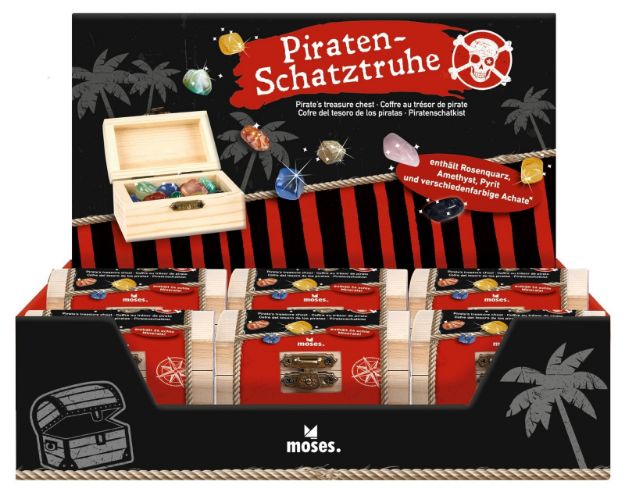 Bild von Piraten Schatztruhe inkl. 24 Mineralien