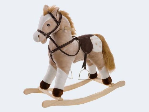 Bild von Schaukelpferd mit Stimme 74x61cm Plüsch - 725072
