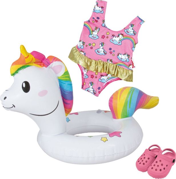 Bild von Puppen-Schwimmset ''Einhorn Henri'', Gr. 35-45 cm - 66