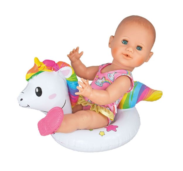 Bild von Puppen-Schwimmset ''Einhorn Henri'', Gr. 35-45 cm - 66