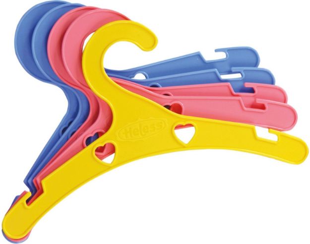 Bild von Bunte Puppenkleiderbügel, 5 St. - 778