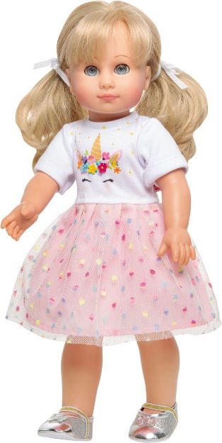 Bild von Puppen-Kleid Einhorn Hannah, Gr. 35-45 cm - 2060