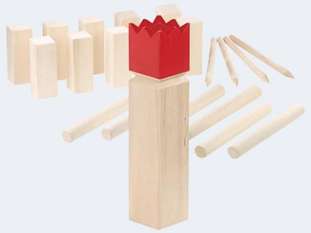 Bild von FUN Wikinger-Spiel in Bag 21-tlg Holz 12-25cm - 440-20920