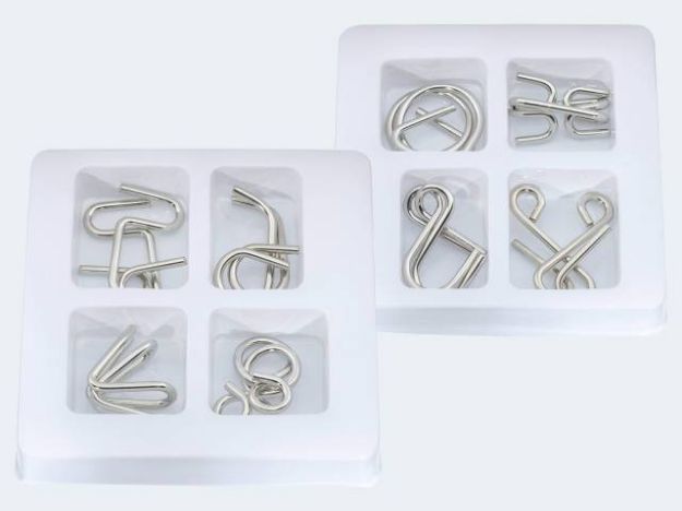 Bild von FUN Geschicklichkeitsspiel Metall 4in1 - Pro Bestellung wird eine von 2 Varianten per Zufallsprinzip zugesendet!- 600-08722