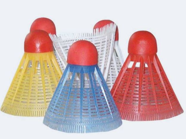 Bild von VIVA 6 Federbälle ws/bunt - 741-74104