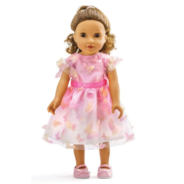 Bild von Puppen-Kleid ''Miss Butterfly'', Gr. 35-45 cm - 2252