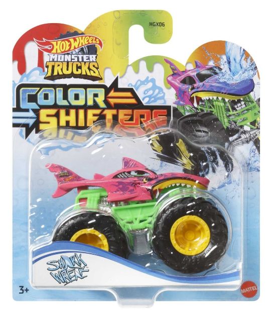 Bild von Mattel HGX06 Hot Wheels Monster Trucks 1:64 Color Shifters, sortiert (1 Stück)