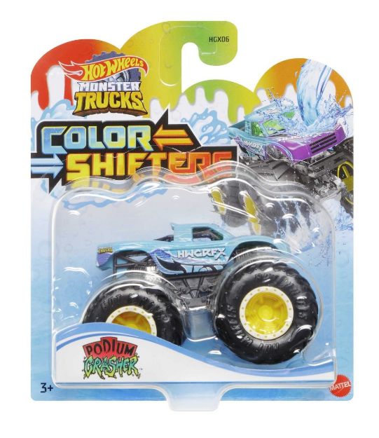 Bild von Mattel HGX06 Hot Wheels Monster Trucks 1:64 Color Shifters, sortiert (1 Stück)