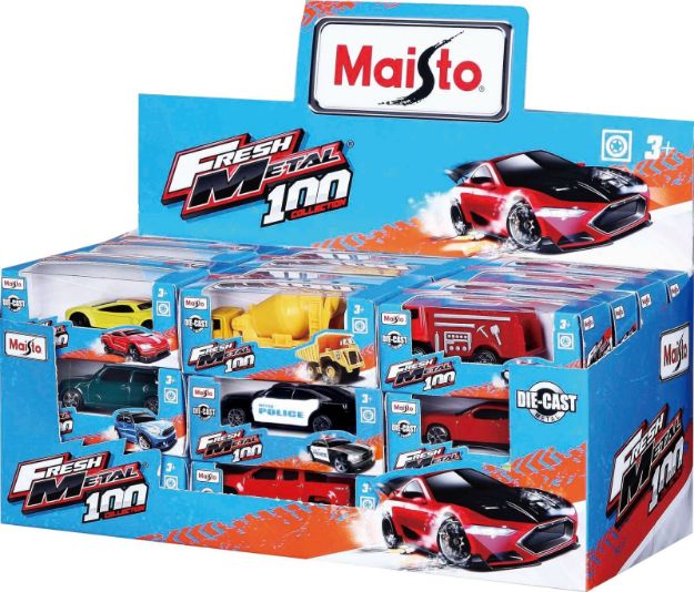 Bild von Metall-Autos Fresh 7,5cm sortiert im Display - Eine Verkaufseinheit = 36 Stück