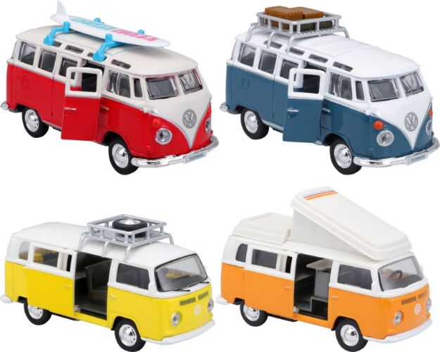 Bild von Maisto Fresh Metal VW T1+T2 Modelsortiment 12cm - 521237