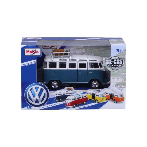 Bild von Maisto Fresh Metal VW T1+T2 Modelsortiment 12cm - 521237