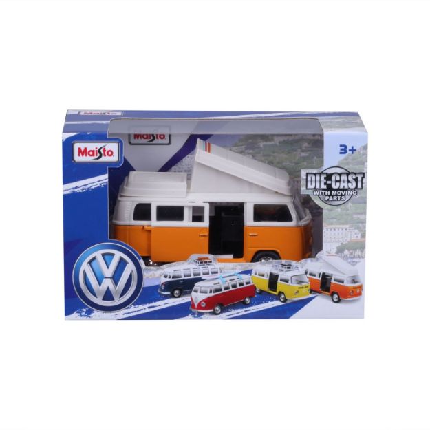 Bild von Maisto Fresh Metal VW T1+T2 Modelsortiment 12cm - 521237