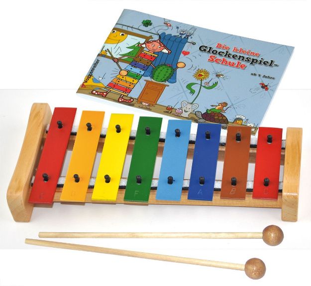Bild von Voggenreiter Buntes Glockenspielset mit Buch ''Kleine Glockenspielschule'' - 0539-6