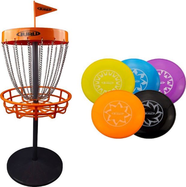 Bild von Guru Disc Golf Mini Basket Set inkl. 5 Scheiben