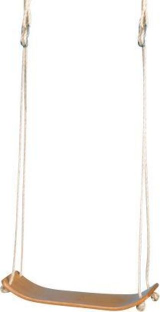 Bild von Brettschaukel Holz gebogen ca. 50 x 15 cm - 55101