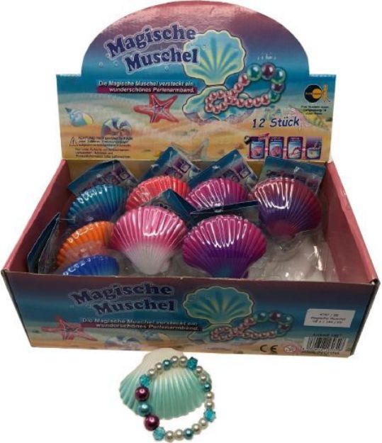 Bild von Magische Muschel mit Perlenkette, sortiert - Eine Verkaufseinheit = 12 Stück - 4797